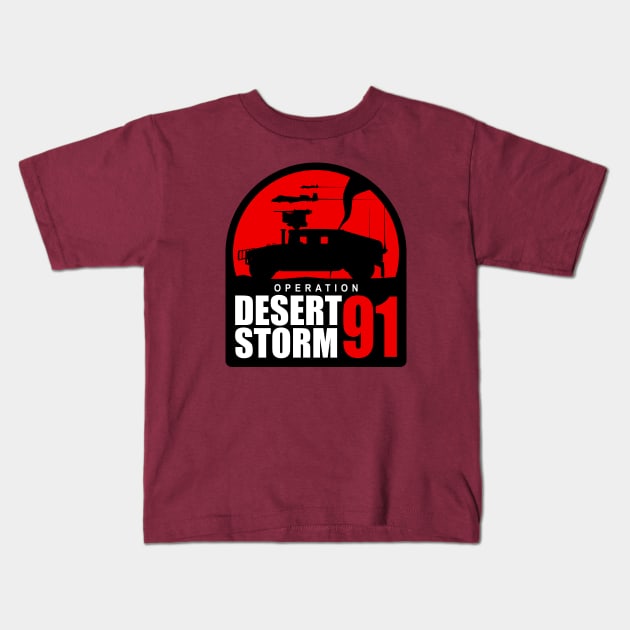 Operation Desert Storm 91 Kids T-Shirt by TCP